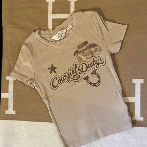 H&M Tan 'Cowgirl on Duty' Kids T-Shirt